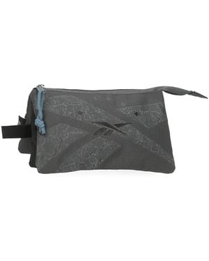 Reebok Stam Astuccio Triplo Grigio 22x12x5 cm Poliestere by Joumma Bags