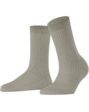 FALKE Shiny W So Viscose Plain 1 Pair Socks - Grey