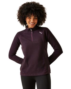 Regatta S Montes Half Zip Lightweight Fleece Pullover - Viola