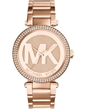 Michael Kors Analog Quartz Watch With Stainless Steel Strap Mk5865 - Multicolor