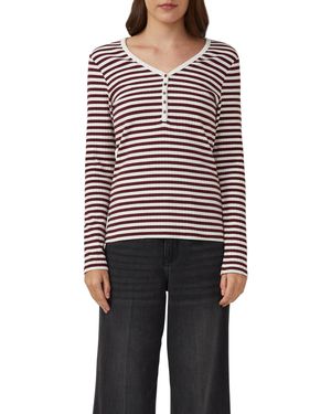 S.oliver T-Shirt Langarm - Rot