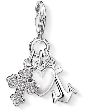 Thomas Sabo Creole Ohrring Aus 925er Sterlingsilber – Einzeln, Mit Clipverschluss Für Charm-Anhänger