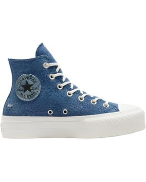 Converse Chuck Taylor All Star Lift Trainers - Blue