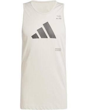 adidas All Gym Category Graphic Tank - Wit