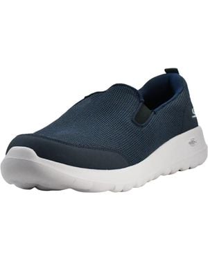Skechers Go Max Clinched-athletic Mesh Double Gore Slip On Walking Shoe - Blue