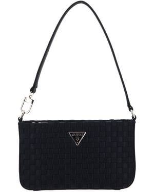 Guess Twiller Mini Top Zip Shoulder Bag Black - Nero