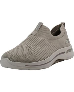 Skechers Go Walk Arch Fit Iconic Trainer - Grey