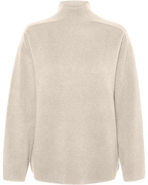 Vero Moda VMGOLD LS Highneck Pinstripe Pullover GA - Weiß