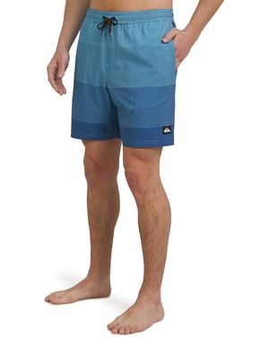 Quiksilver Swimwear Regular Fit Stretchable Comfort Liner Swim Trunks - Blue