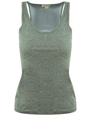 Timberland Round Neck Sleeveless S Dark Green Silk Vest A0081 052