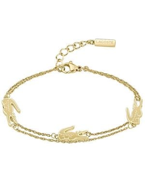 Lacoste Armband für Kollektion CROCODILE aus Gelbgold mit Charms in Krokodilform - 2040510 - Mettallic