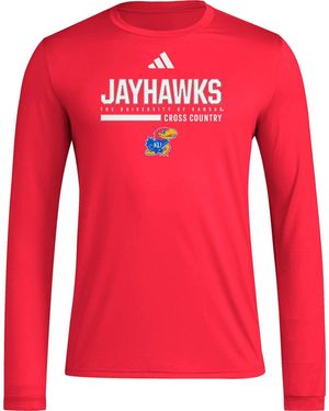 adidas S Pregame Long Sleeve T-shirt - Red