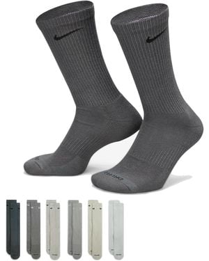 Nike U Nk Everyday Cush Crew 6pr Calzini Uomo - Nero