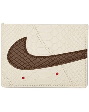 Nike Icon Air Force 1 Card Wallet Credit Cards License Cards Ivory Skin - Natural