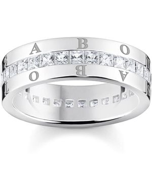 Thomas Sabo Bandring weiße Steine Pavé silber 925 Sterlingsilber TR2361-051-14