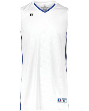 Russell Legacy Basketball Jersey White/royal 2xl - Blue
