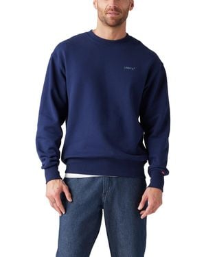 Levi's Authentic Sweatshirt mit Rundhalsausschnitt Sargasso Sea Garment Dye F Sargasso Sea - Blue - Blau