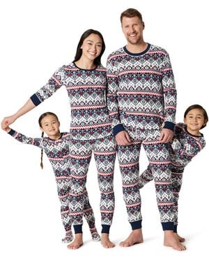 Amazon Essentials Flanellen Broek En Lange Mouwen T-shirt Pyjama Set - Blauw