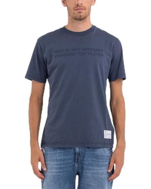 Replay Adult M6818 .000.22658m T-shirt - Blue