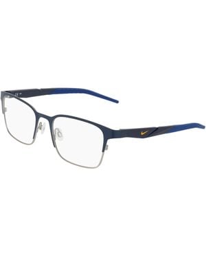 Nike Montatura 8185 410 MATTE MIDNIGHT NAVY/SILVER 56/20/145 Uomo - Nero