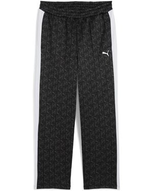 PUMA T7 All-over Print Relaxed Tracksuit Bottoms - Black