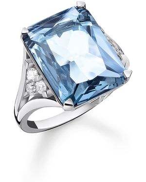 Thomas Sabo Anello da Donna Argento Sterling 925 TR2339-059-1-58 18 - Blu