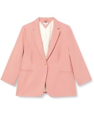 Tommy Hilfiger Blazer Curve Elegant - Roze