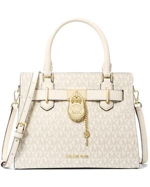 Michael Kors Handbag For Women Hamilton Small Satchel - Natural