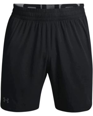 Under Armour Short Ua Verhoogde Geweven Getailleerde Shorts - Zwart