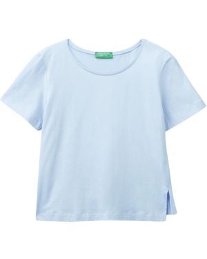 Benetton 3096d106o T-shirt - Blue