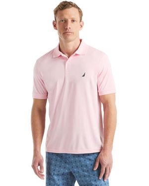 Nautica Polo da uomo Solid Anchor Deck Classic Fit - Rosa