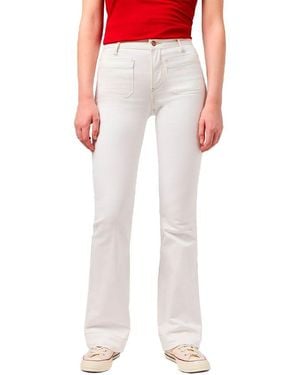 Wrangler Flare Trousers - White