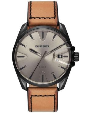 DIESEL Orologio Analogico Quarzo Uomo con Cinturino in Pelle DZ1863 - Grigio