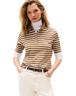 Tommy Hilfiger 1985 Reg Pique Polo Ss Ww0ww43224 S/s Polo - Meerkleurig