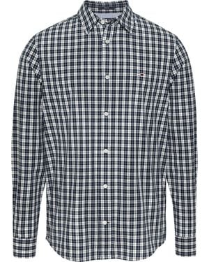 Tommy Hilfiger Tommy Hilfiger Navy/white Check Shirt Night - Blue