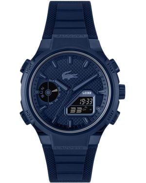 Lacoste Digitale da Uomo Collezione LC33 con Cinturino in Silicone Blu Navy