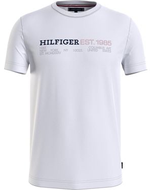 Tommy Hilfiger Short Sleeves T-shirt S/S pour homme - Blanc