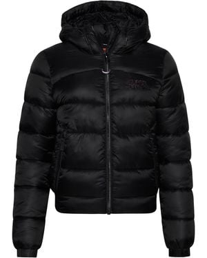 Superdry Sports Puffer Bomber Jacket Veste - Noir