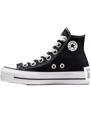 Converse Vrouwen Chuck Taylor All Star Lift Platform Schets Zwart Hoge Top Sneakers