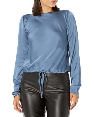 Guess Ciondolo da donna a maniche lunghe Aimee Top Eco Breezy - Blu