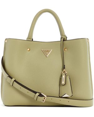 Guess Meridian Girlfriend Satchel Sage - Verde