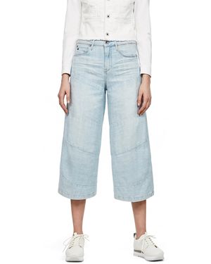G-Star Spiraq 3d High Waist Culotte Jeans Jeans Spiraq 3d High Waist Culotte - Blauw
