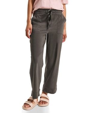Street One 3716622 Casual Fit Hose mit Turn-Up - Grau
