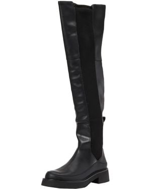 Desigual Shoes 4 Pu Over The Knee Boot - Black