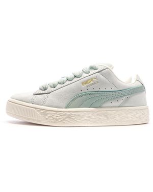PUMA Baskets Turquoise Suede XL - Blanc