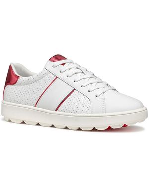Geox Spherica Ecub 1a White/coral Trainers