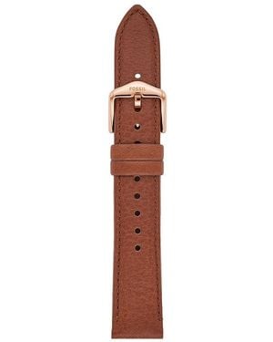 Fossil Uhrenband für 18 mm LiteHide-Leder braun