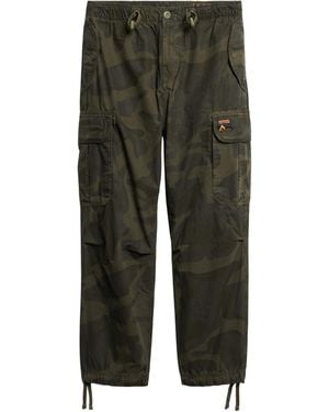 Superdry Baggy Parachute Trousers 32 Black - Green