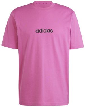 adidas S Graphic Logo T-shirt Fuchsia Linear 3xl - Pink