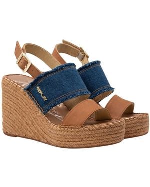 Replay Jess Band Wedge Sandal - Blue